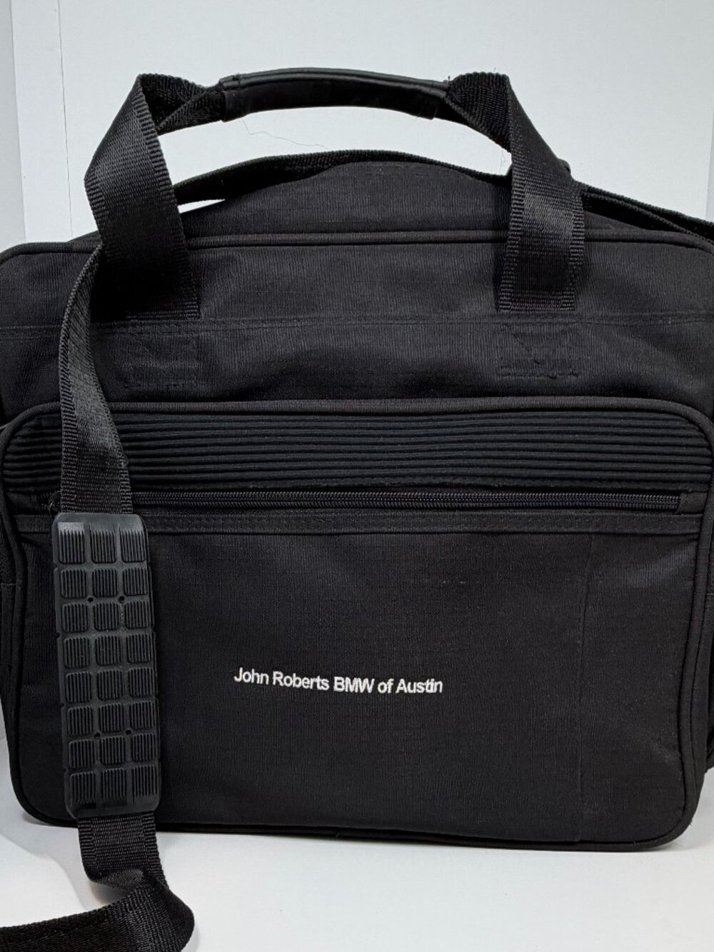 Leeds 8500 Briefcase 16"x13"x6" with John Roberts BMW of Austin Logo - Excellent